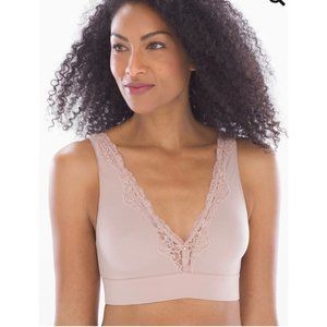 Soma Embraceable Wireless Plunge Unlined Bra & Athleta Sport Bra Lot of 2 Sz XL